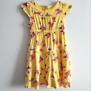Kids Gymboree Yellow Floral Dress Size 9